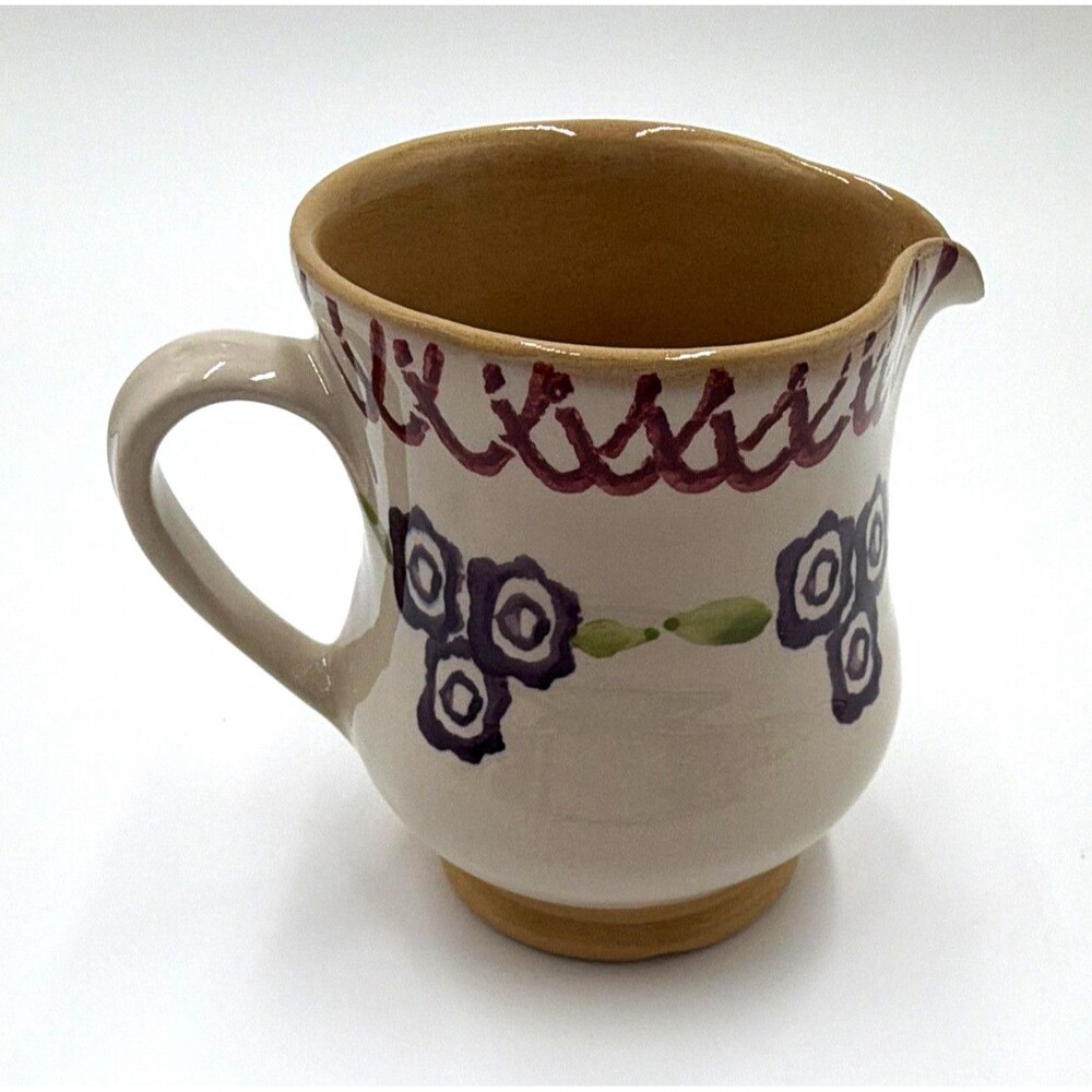 Nicholas Mosse Pottery Floral Glossy Pottery Creamer, Made in Ireland